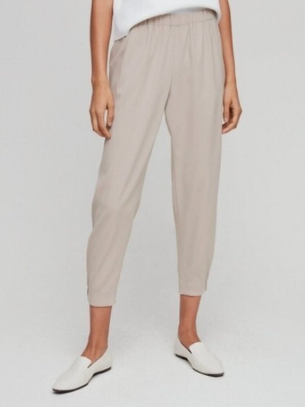 Babaton Aritzia Dexter pants dressed joggers army green S ankle cropped - Picture 6 of 6